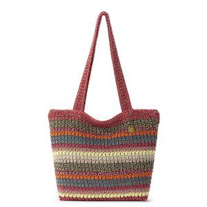 Casual Classics Tote Bag - Hand Crochet 'S Purse Everyday, Travel, V :>